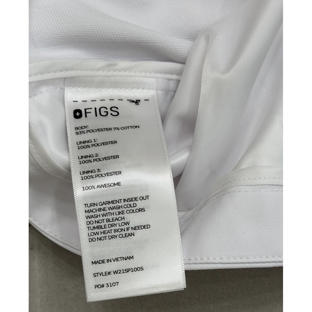 FIGS Bellevue Long Slim Lab Coat Women's Professional Medical Uniform Size Large - Picture 8 of 10